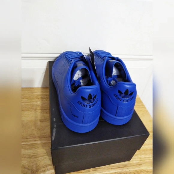 ADIDAS X RAF SIMONS Stan Smith Blue Sneakers Unisex Size 6 - Picture 3 of 8